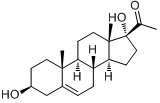 17α-羟基妊娠烯醇酮;17α-羟基妊娠烯醇酮;分子式结构图