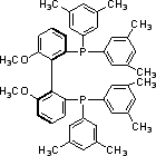 (R)-(+)-2,2-双[二(3,5-二甲苯基)磷]-6,6-二甲氧基-1,1-联苯分子式结构图