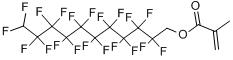 1H,1H,11H-全氟十一烷基甲基丙烯酸盐分子式结构图