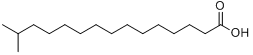 14-甲基十五烷酸;14-甲基十五烷酸;分子式结构图