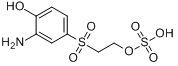 2-[(3-氨基-4-羟基)苯磺酰基]硫酸乙酯;2-[(3-氨基-4-羟基)苯磺酰基]硫酸乙酯;分子式结构图