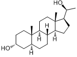 5A-孕烷-3A,20A-二醇;5A-孕烷-3A,20A-二醇;分子式结构图