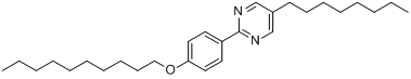 2-(4-癸羟苯基)-5-辛嘧啶分子式结构图