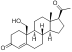 19-羟孕酮;19-羟孕酮;分子式结构图