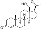 18-羟孕酮;18-羟孕酮;分子式结构图