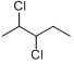 2,3-二氯戊烷;2,3-二氯戊烷;分子式结构图