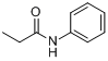 N-苯基丙酰胺;N-苯基丙酰胺;N-丙酰苯胺分子式结构图