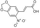 4,5-亚甲基-2-硝基肉桂酸分子式结构图