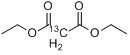 丙二酸二乙酯-2-13C分子式结构图
