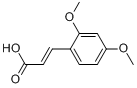 2,4-二甲氧基肉桂酸;2,4-二甲氧基肉桂酸;2,4-二甲基肉桂酸;2,4-二甲氧基苯丙烯酸, 98+%分子式结构图