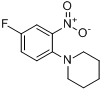 1-(4-氟-2-硝基苯基)哌啶;1-(4-氟-2-硝基苯基)哌啶;分子式结构图