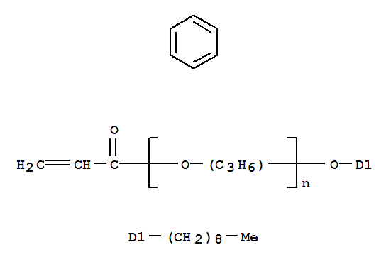 聚(丙二醇) 4-壬基苯醚丙烯酸分子式结构图