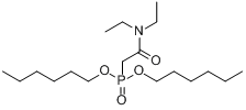 N,N-二乙基甲酰甲基膦酸二正己酯;N,N-二乙氨基甲酰甲撑膦酸二己酯;分子式结构图