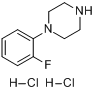 N-(2-氟苯基)哌嗪盐酸分子式结构图