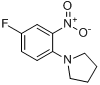 1-(4-氟-2-硝基苯基)吡咯啉;1-(4-氟-2-硝基苯基)吡咯啉;分子式结构图