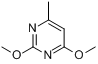 2,4-二甲氧基-6-甲基嘧啶分子式结构图