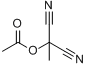 α,α-二氰乙基醋酸盐分子式结构图