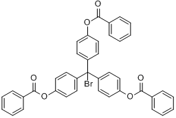 4,4,4-三(苄氧基苯基)甲基溴分子式结构图