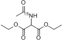 乙酰氨基丙二酸二乙酯-15N分子式结构图