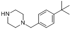 1-(4-叔丁基苄基)哌嗪分子式结构图