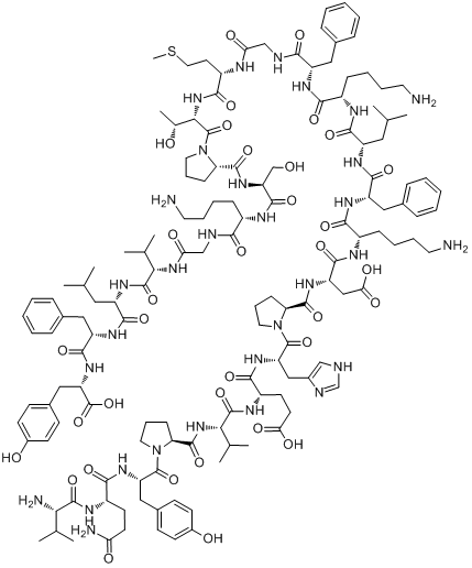 猪缬酪肽蛋白分子式结构图