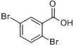 2,5-二溴苯甲酸分子式结构图