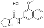 L-脯氨酸-4-甲氧基-β-萘胺盐酸盐分子式结构图