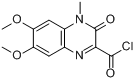3-氯羰基-6,7-二甲氧基-1-甲基-2(1H)-喹喔啉;3,4-二氢-6,7-二甲氧基-4-甲基-3-氧代喹喔啉-2-羰基氯分子式结构图