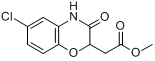 甲基(6-氯-2H-1,4-苯并恶嗪-3(4H)-酮-2-基)盐酸甲酯分子式结构图