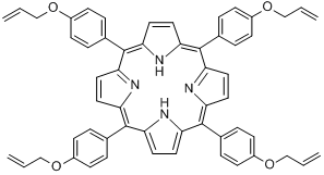 5,10,15,20-四[4-(烯丙氧基)苯基]-21H,23H-卟吩分子式结构图