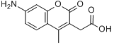 7-氨基-4-甲基-3-香豆素醋酸分子式结构图