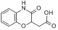 3,4-二氢-3-羰基-2H-(1,4)-苯并噁嗪-2-基-乙酸分子式结构图