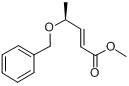 甲基(2E,4S)-(-)-4-(苯甲氧基)戊基-2-烯酸分子式结构图