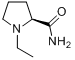 (S)-(-)-1-乙基-2-酰胺基吡咯烷分子式结构图