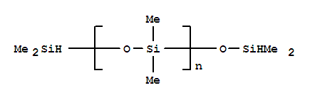 氢基封端的二甲基(硅氧烷与聚硅氧烷)分子式结构图