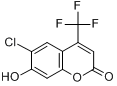 6-氯-7-羟基-4-(三氟甲基)香豆素分子式结构图