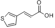 3-(3-噻吩基)丙烯酸;3-(3-噻吩基)丙烯酸;分子式结构图