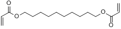 1,10-癸二醇二丙烯酸酯;癸二醇二丙烯酸酯分子式结构图
