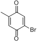 2-溴-5-甲基-1,4-苯醌;2-溴-5-甲基对苯醌分子式结构图