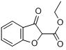 2-乙氧基羰基-3-氯杀鼠灵酮;(2H)-苯并呋喃-3-酮-2-羧酸乙酯分子式结构图