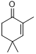 2,4,4-三甲基-2-环己烯-1-酮;2,4,4-三甲基-2-环己烯-1-酮分子式结构图