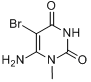 6-氨基-5-溴-1-甲基尿嘧啶分子式结构图