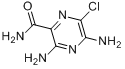 6-氯-3,5-二氨基-2-吡嗪甲酰胺分子式结构图