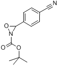 N-BOC-3-(4-Cyanophenyl)oxaziridine分子式结构图