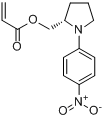 [(S)-(?)-1-(4-硝基苯基)-2-吡咯烷甲基]丙烯酸酯分子式结构图