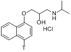 DL-普萘洛尔-(4-3H)盐酸盐分子式结构图