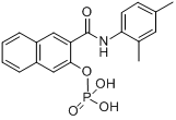 磷酸萘酚AS-MX;色酚AS-MX磷酸盐;分子式结构图