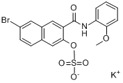 硫酸萘酚AS-BI钾盐;萘酚AS-BI-硫酸钾盐;分子式结构图