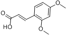 反-2,4-二甲氧基肉桂酸分子式结构图