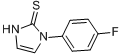 1-(4-氟苯基)咪唑基-2-硫分子式结构图